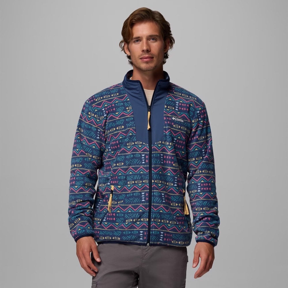 Sequoia Grove Printed Fleece Jacket - Dk Mountain