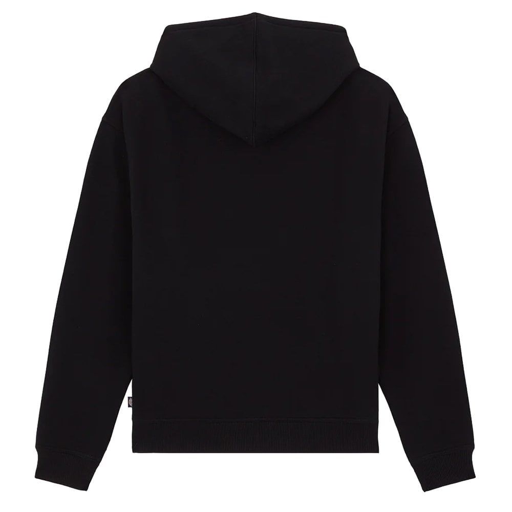Loose Wave Pullover Hoodie - Black