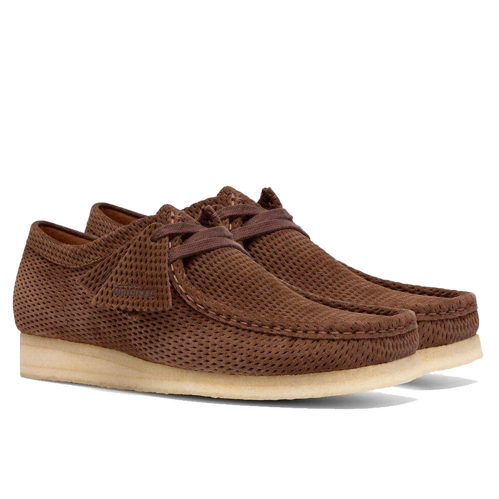 Wallabee Perforated Suede - Brown Perf