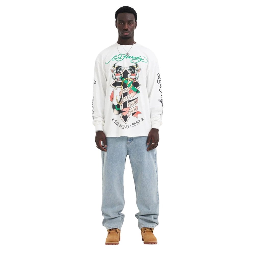 Black Widow Baggy Jeans - Bleach