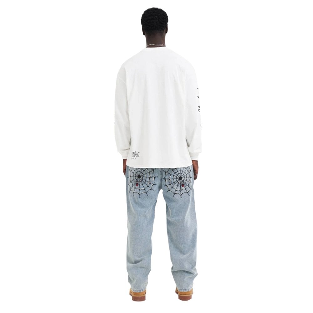 Black Widow Baggy Jeans - Bleach