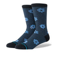 Digital Daisy Crew Socks - Black