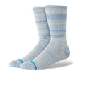 Marled Crew Socks - Grey/Blue