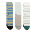 Prep Stripe Socks 3 Pack - Pale Blue