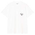 Longhand Pocket T-Shirt - White/Black