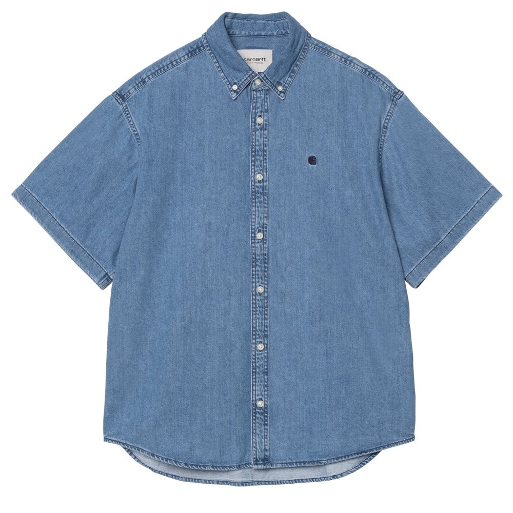 Short Sleeve Lucas Shirt  - Blue Stone