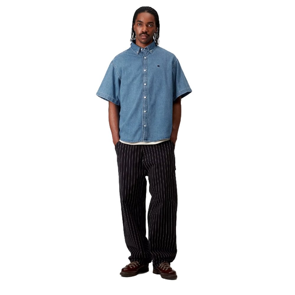 Short Sleeve Lucas Shirt  - Blue Stone