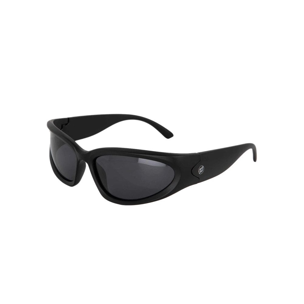 Opus Dot Wrap Sunglasses - Black/Black