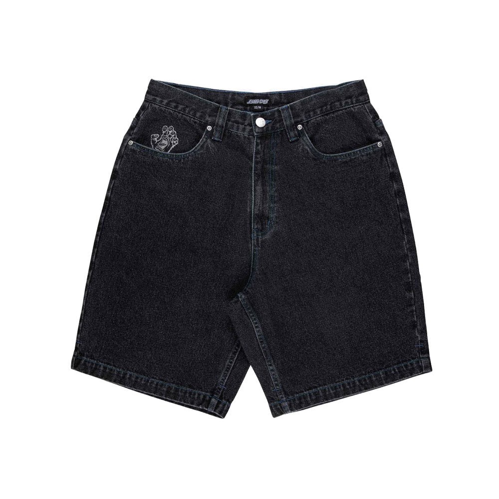 Stamped Big Shorts - Black