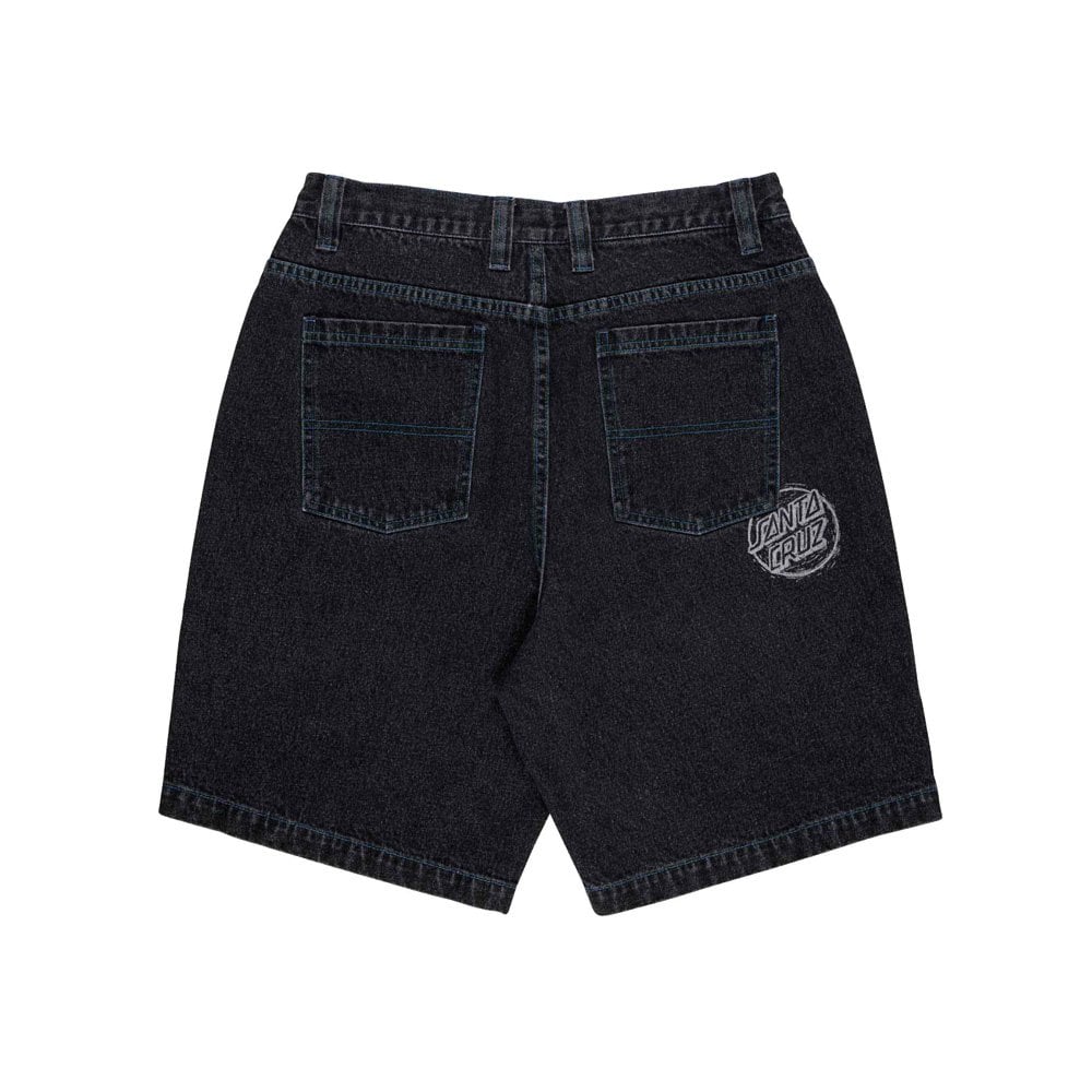 Stamped Big Shorts - Black