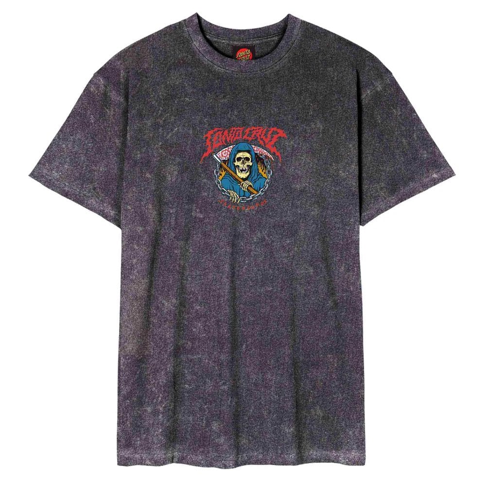 Out Of Time Front T-Shirt - Black Acid