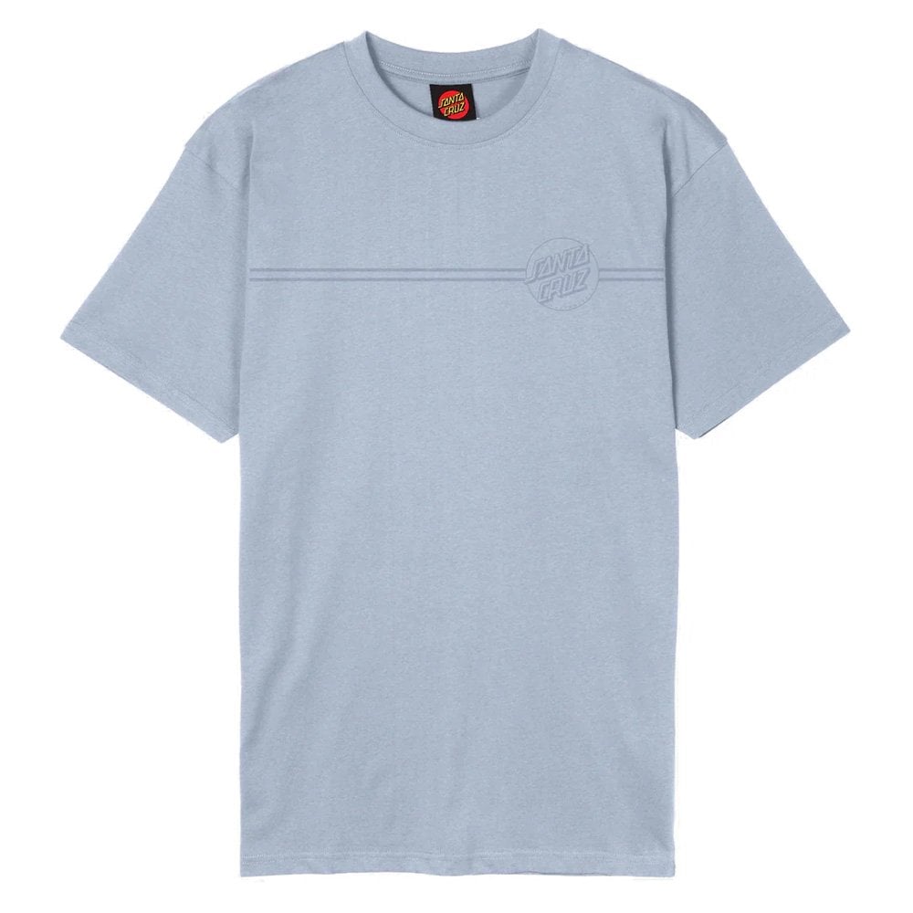 Tonal Opus Dot Stripe T-Shirt - Fresh Blue