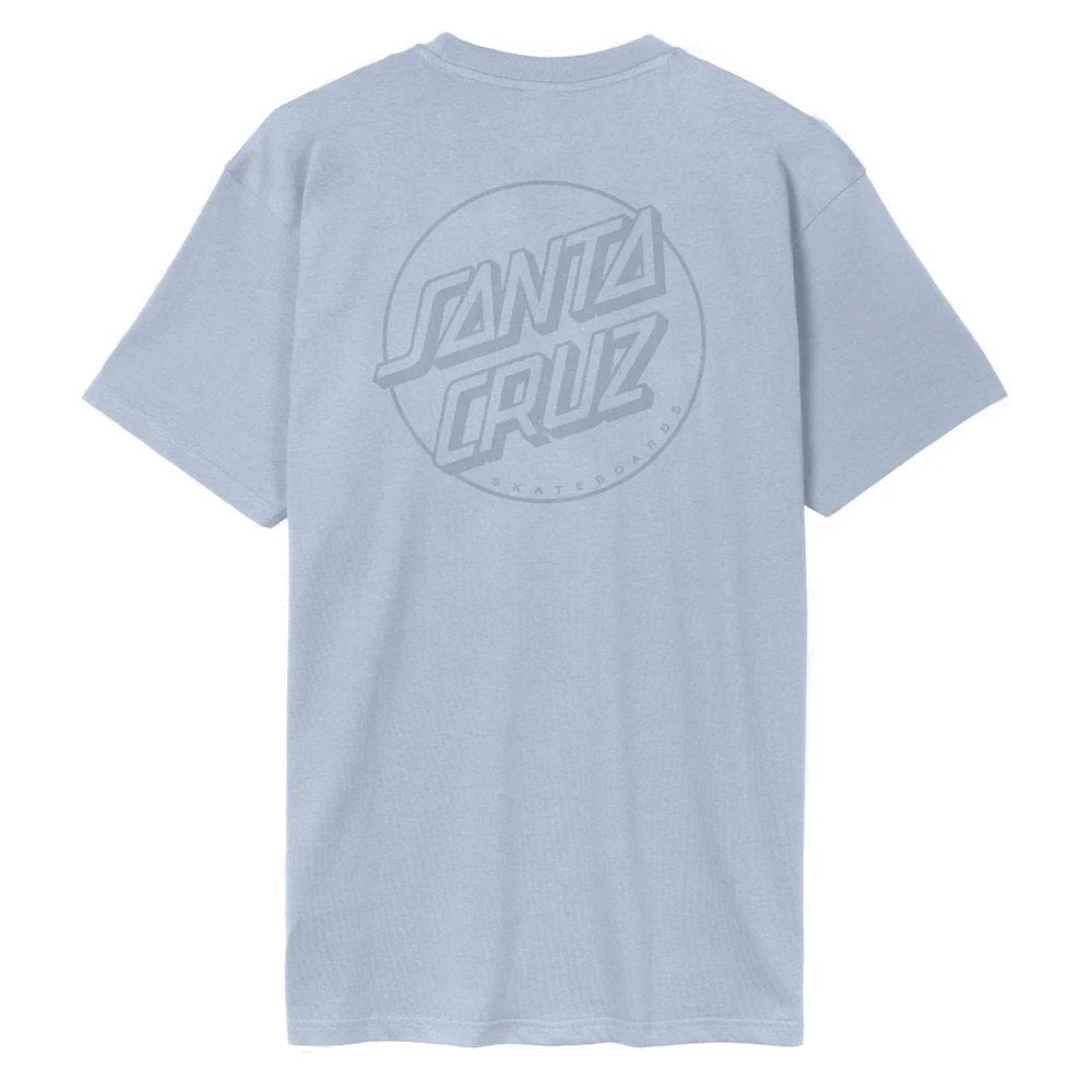 Tonal Opus Dot Stripe T-Shirt - Fresh Blue