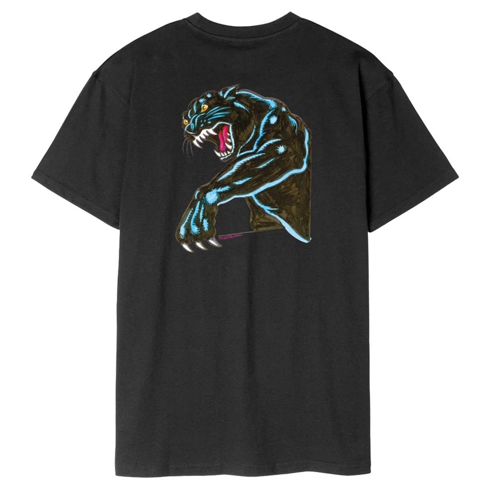 Natas Sketch Panther T-Shirt - Black
