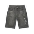 Desert Snake Relaxed Denim Jorts - Black Sandy