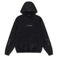 Flaming Tiger Relaxed Hoodie - Black