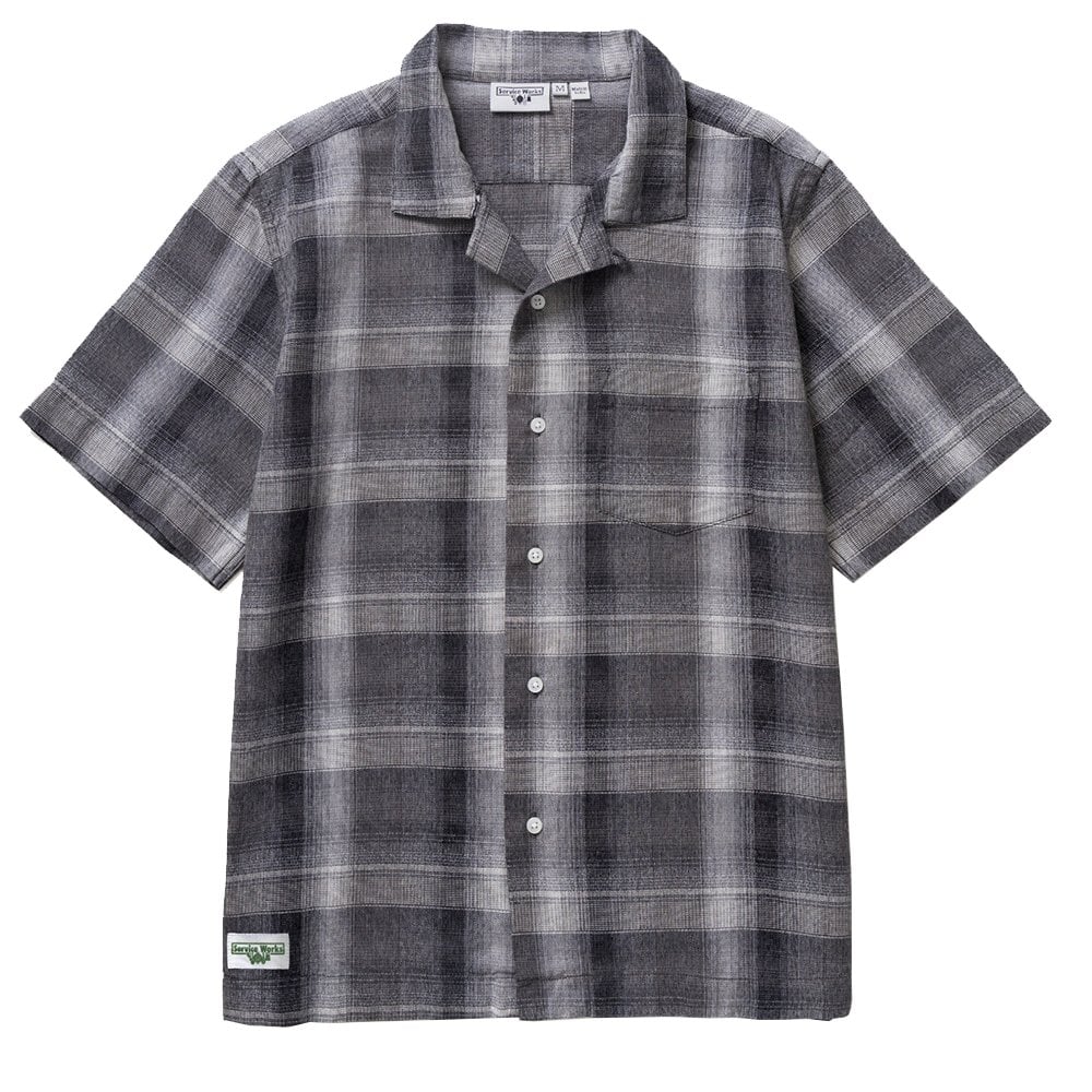 Plaid Resort Shirt - Black
