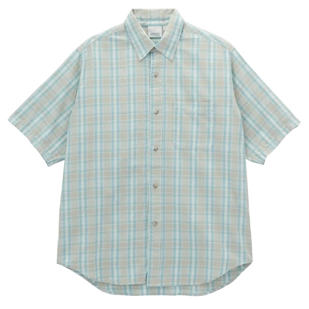 Check Ombre Shirt  - Blue