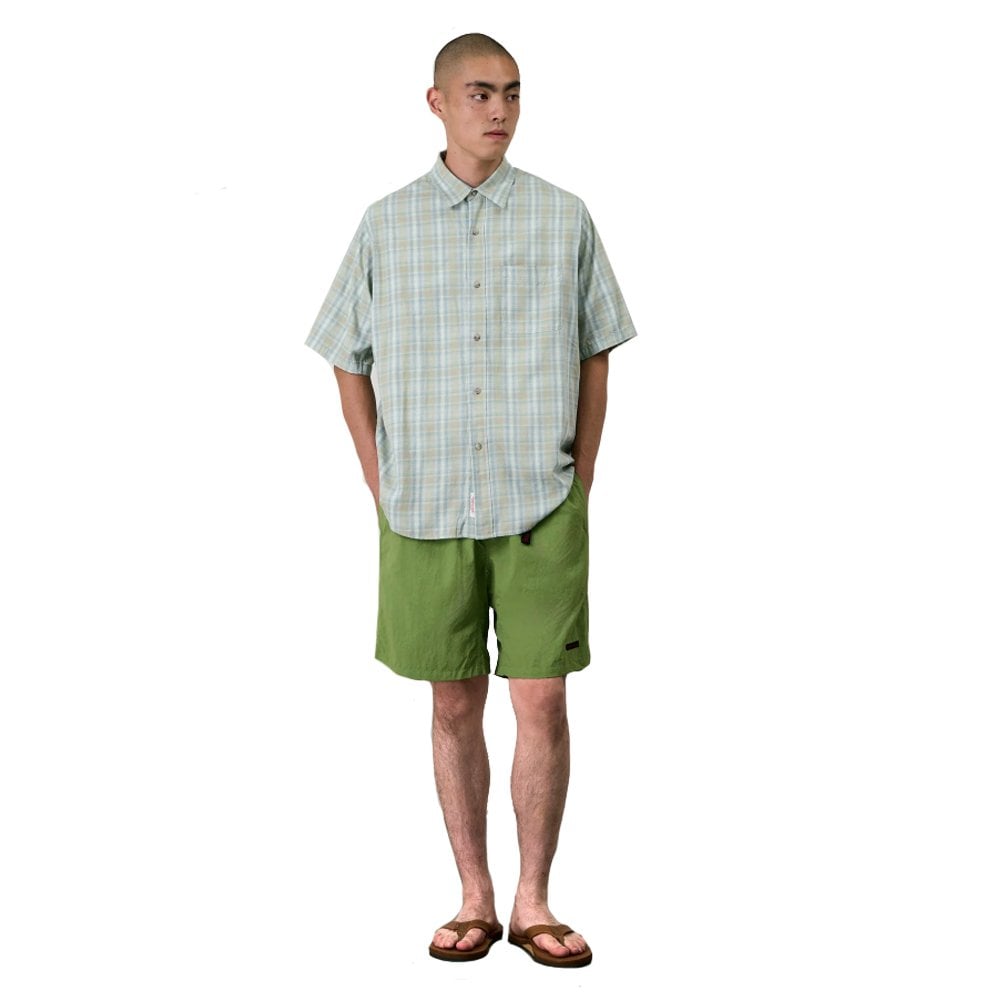 Check Ombre Shirt  - Blue