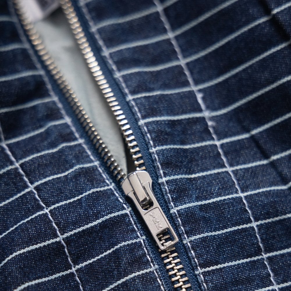 Pinstripe Denim Tote - Indigo