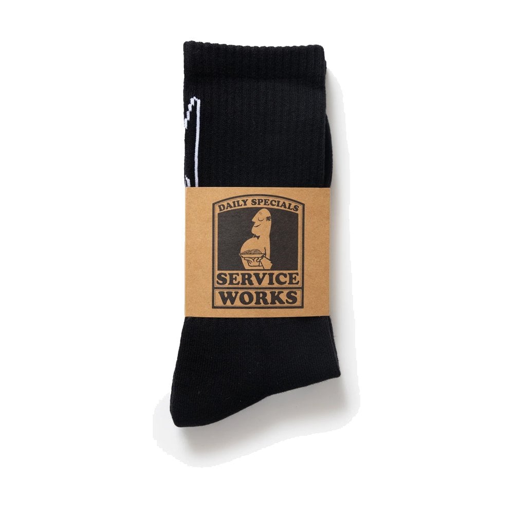 Knife & Fork Socks - Black