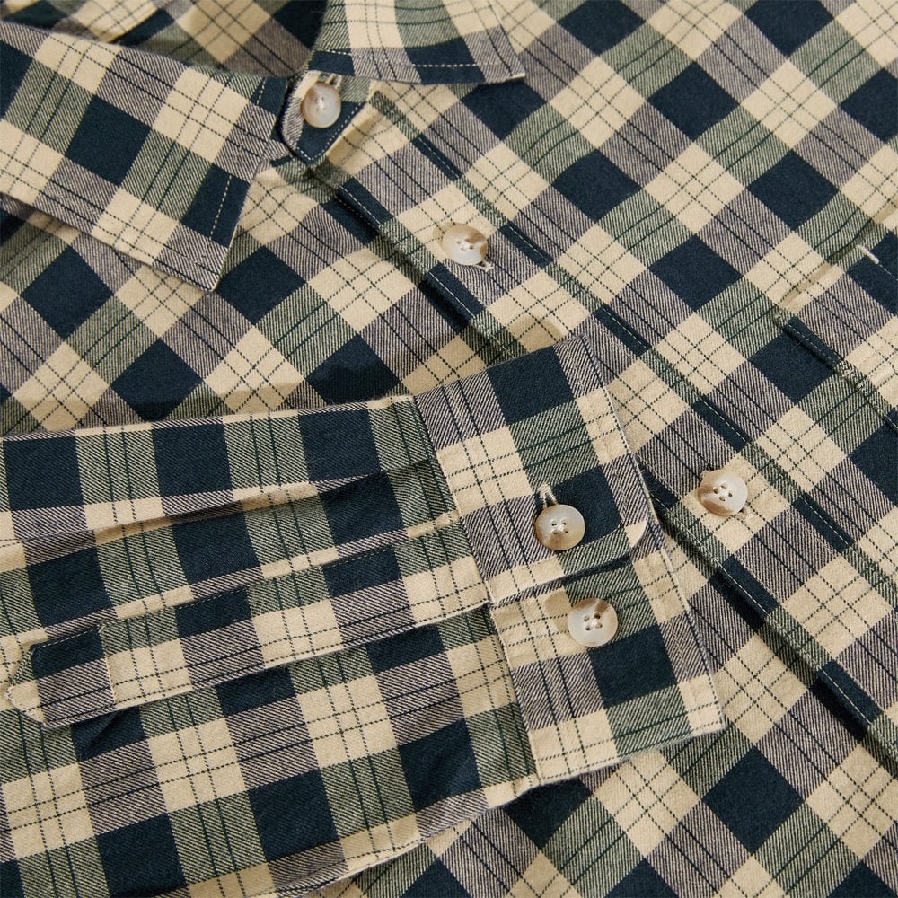 Mitchell Long Sleeve Shirt - Teal/Butter