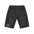 Signature Skull Rose Relaxed Jorts - Black