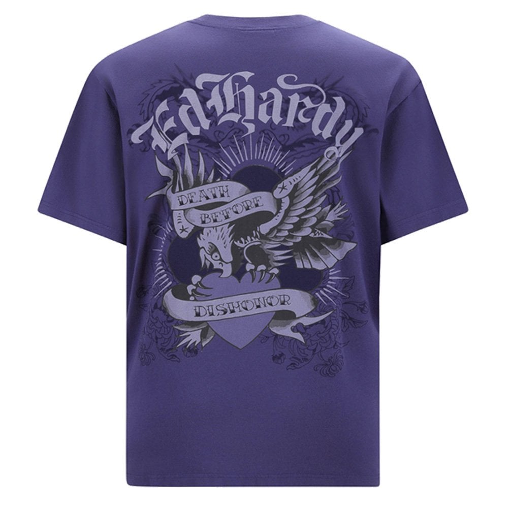 Death Before Dishonor Eagle Relaxed T-Shirt - Blue