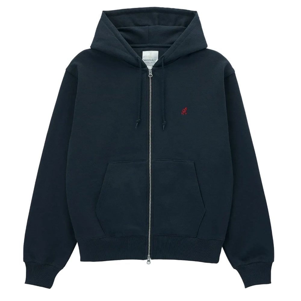 One Point Zip Hoodie - Vintage Blk