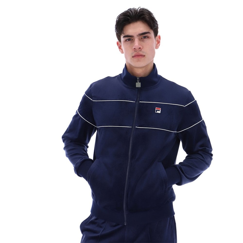 Vittorio Velour Track Jacket - F Navy/Gard