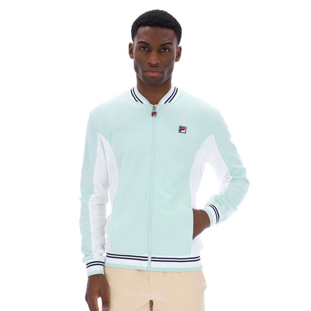 Settanta Baseball Track Jacket - Surf Spray