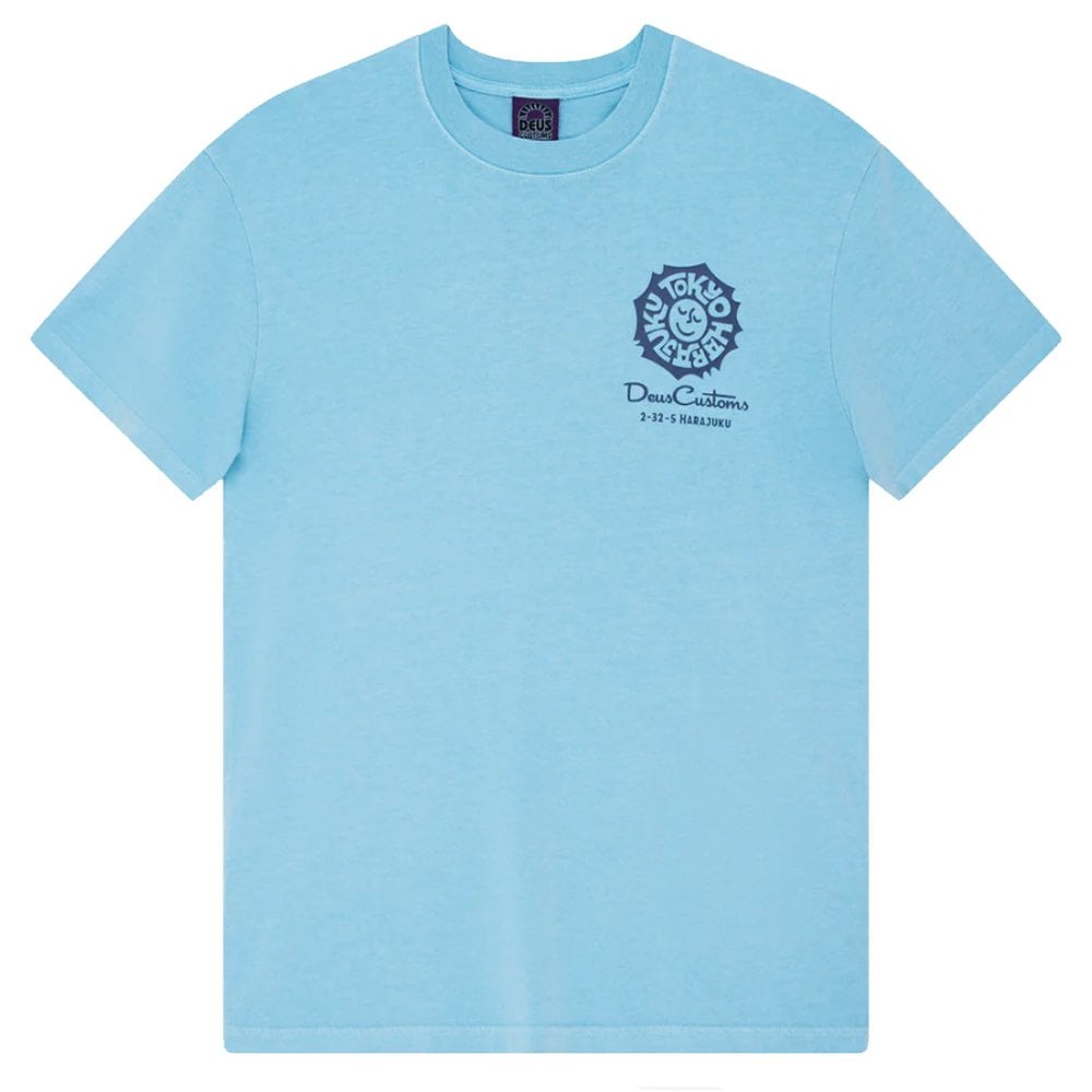 Tokyo Address T-Shirt  - Bonnie Blue