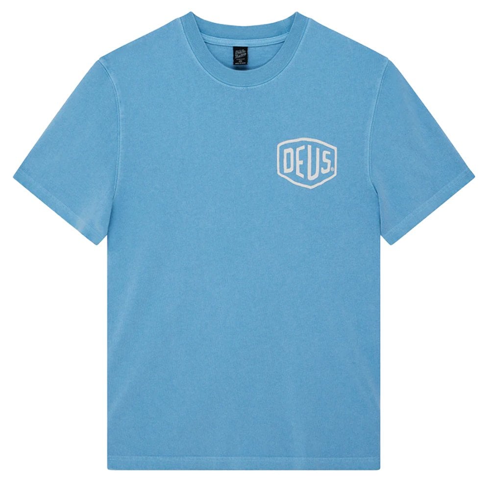 Shield Garment Dyed T-Shirt - Bonnie Blue