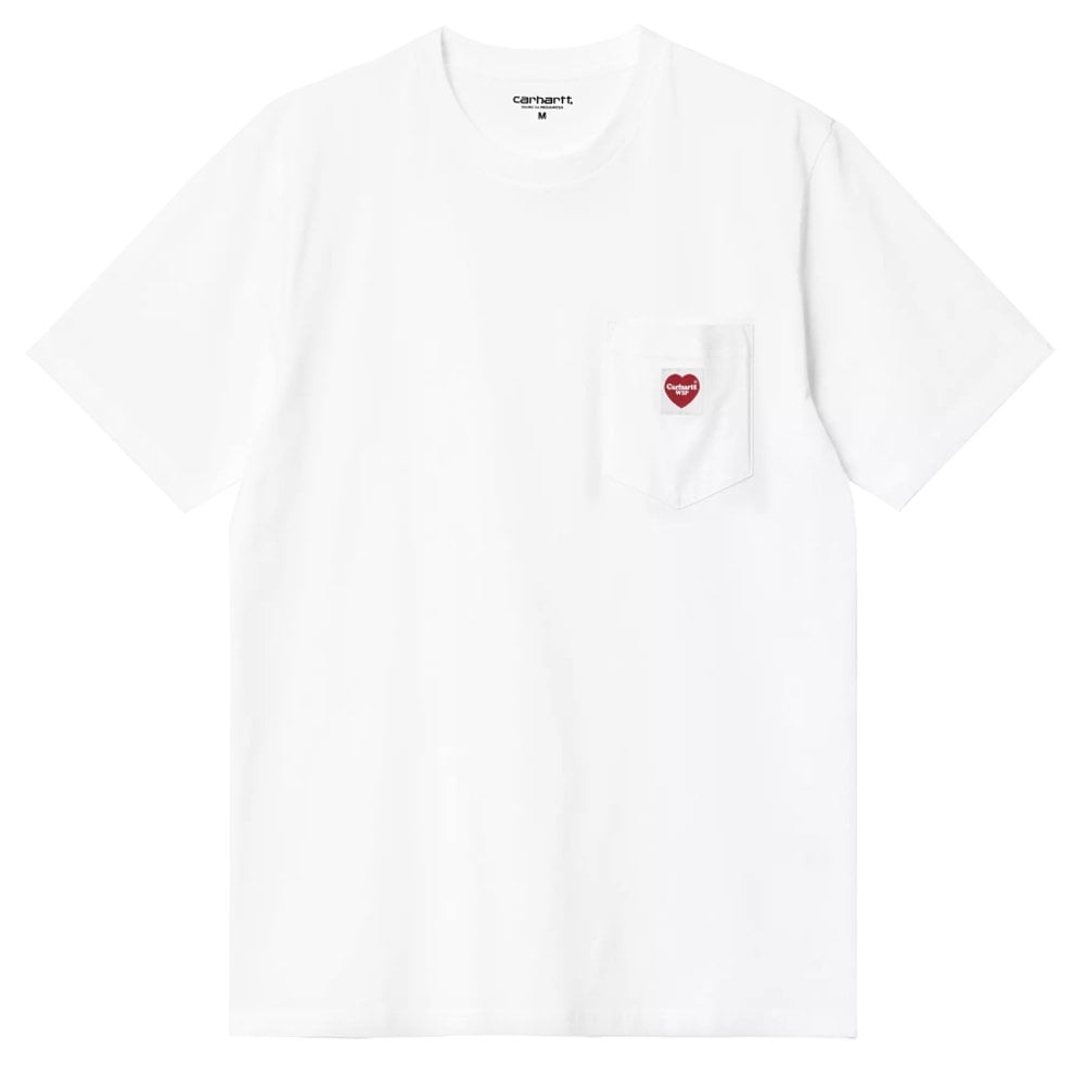 Pocket Heart T-Shirt - White/Red