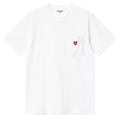 Pocket Heart T-Shirt - White/Red