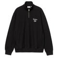 Longhand Half Zip Sweatshirt - Black/White