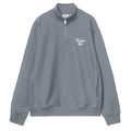 Longhand Half Zip Sweatshirt - Cozy Blu/Wht