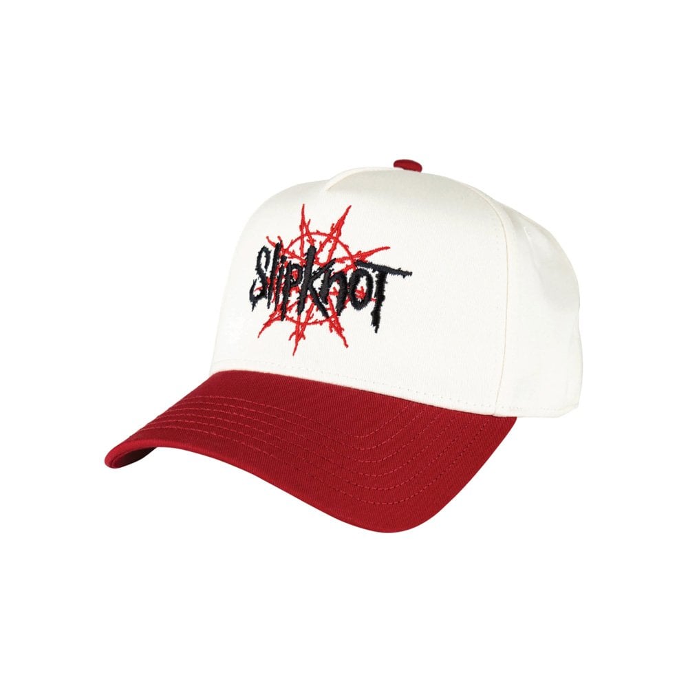 Nonagram Embroidered 2-Tone Hat - White/Red