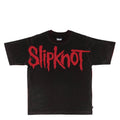 Barcode Boxy Overprint T-Shirt - Black/Red