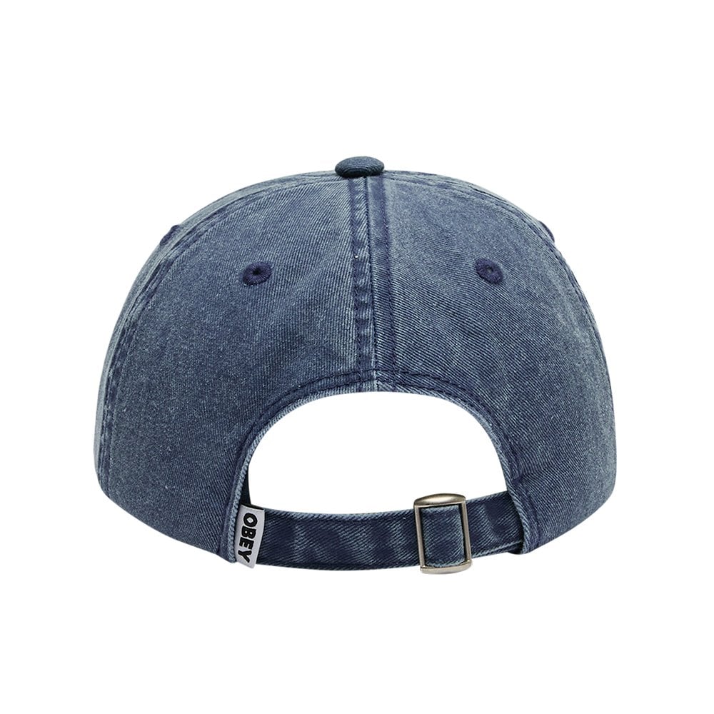 Slanted Pigment 6 Panel Strapback cap - Navy