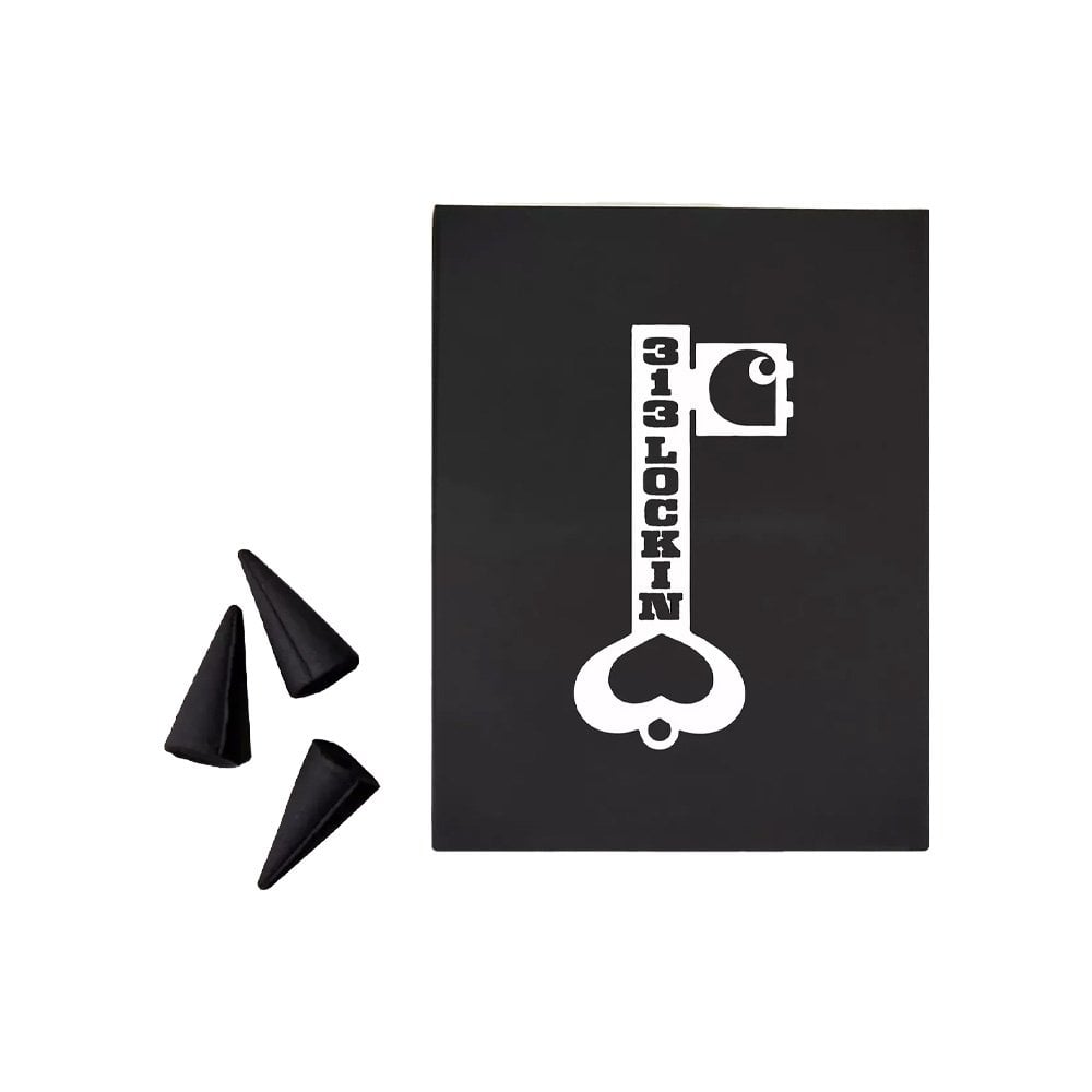 Locked Cone Incense - White/Black