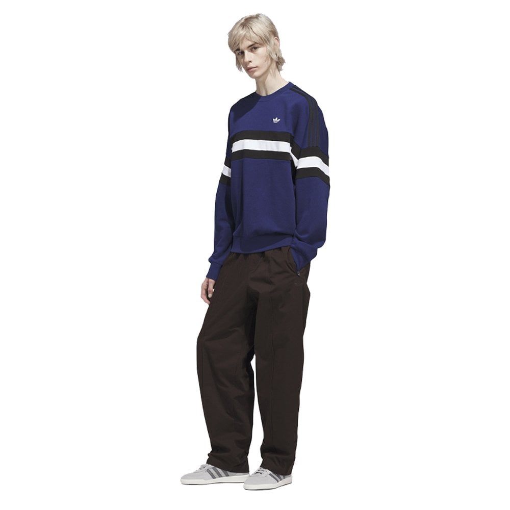 Vintage Inspired Crewneck Sweatshirt  - Dk Blue/Blk