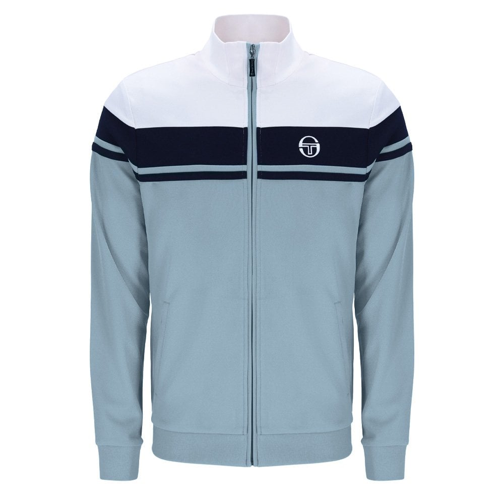 Damarindo Track Top - White/M Blue