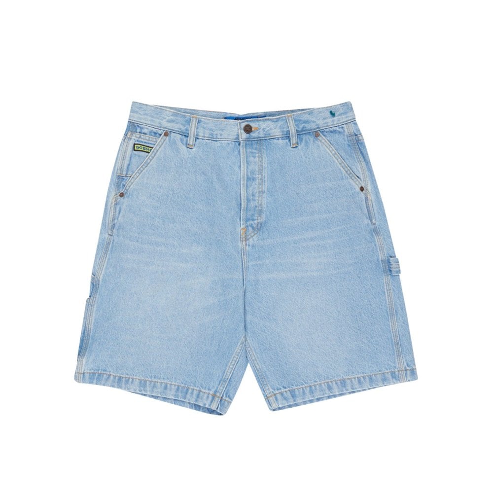 Baggy Denim Carpenter Shorts - Blue