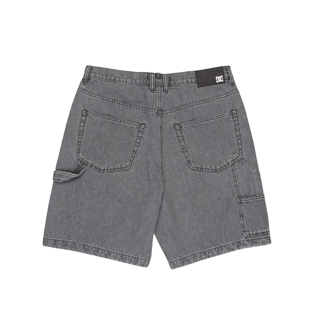 Baggy Denim Carpenter Shorts - Grey
