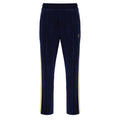 Monte Velour Stripe Track Pants - Maritime Blu
