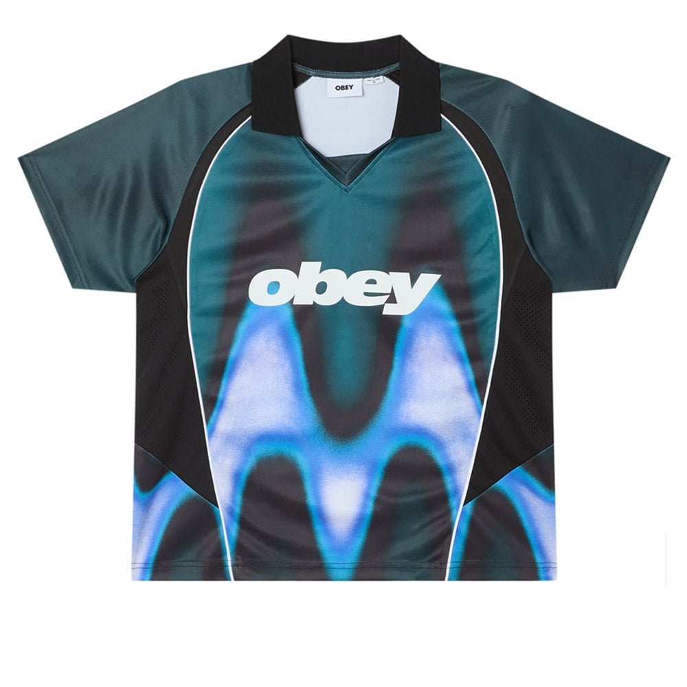 Blurred Soccer Jersey - Dark Teal