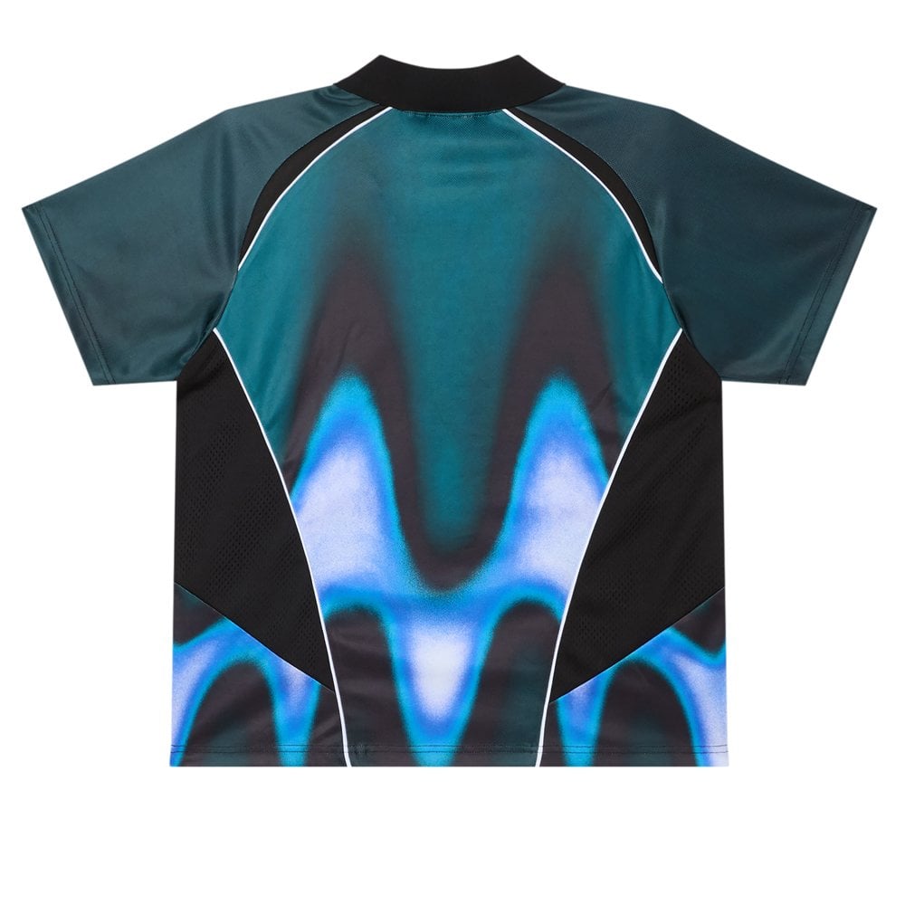 Blurred Soccer Jersey - Dark Teal