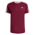 3-Stripes T-Shirt  - Maroon/White