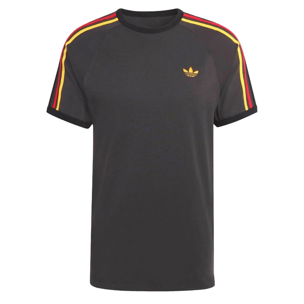 3-Stripes T-Shirt  - Blk/Gold/Red